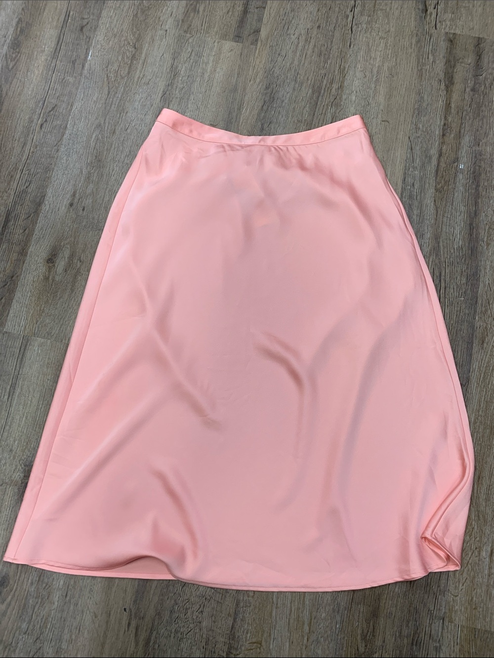 J. Crew Satin Pink A-Line Skirt